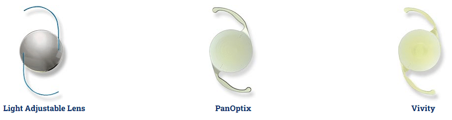 Light Adjustable Lens, PanOptix and Vivity IOLs